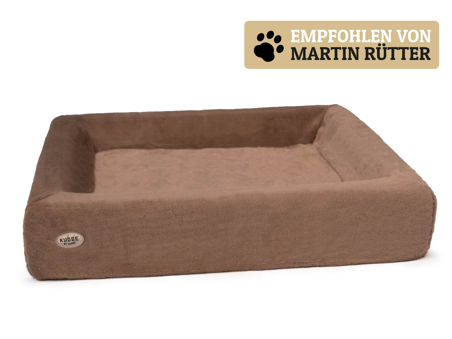 Hundebett KUDDE veganes Kuschelfell: Orthopädisch & kuschelig
