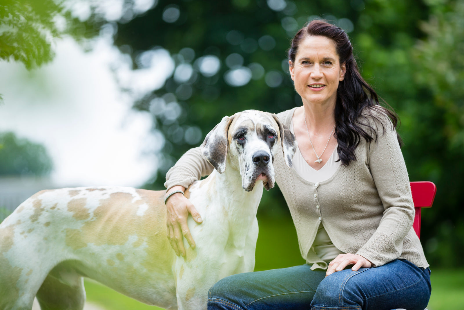 Sandra Brockmann with Ole