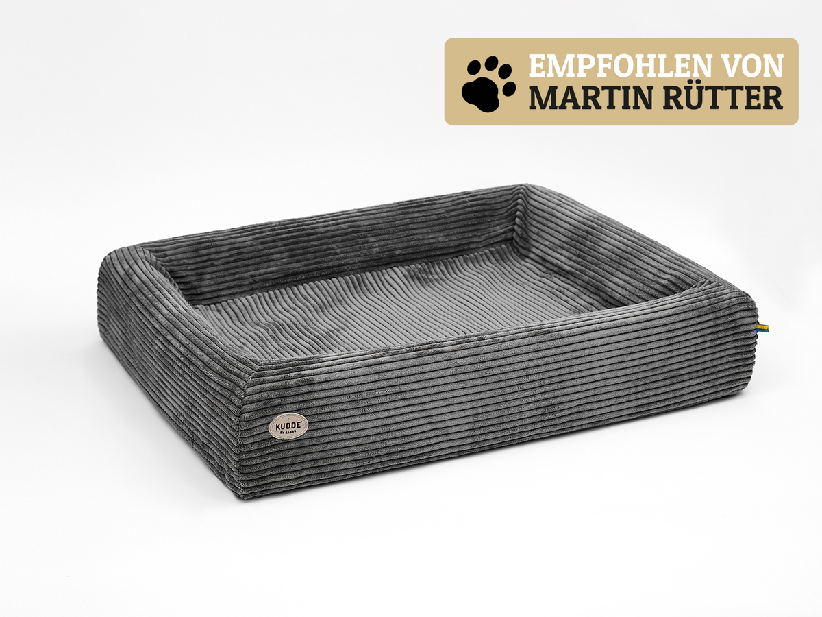 Orthopdisches Hundebett KUDDE mit Cordbezug