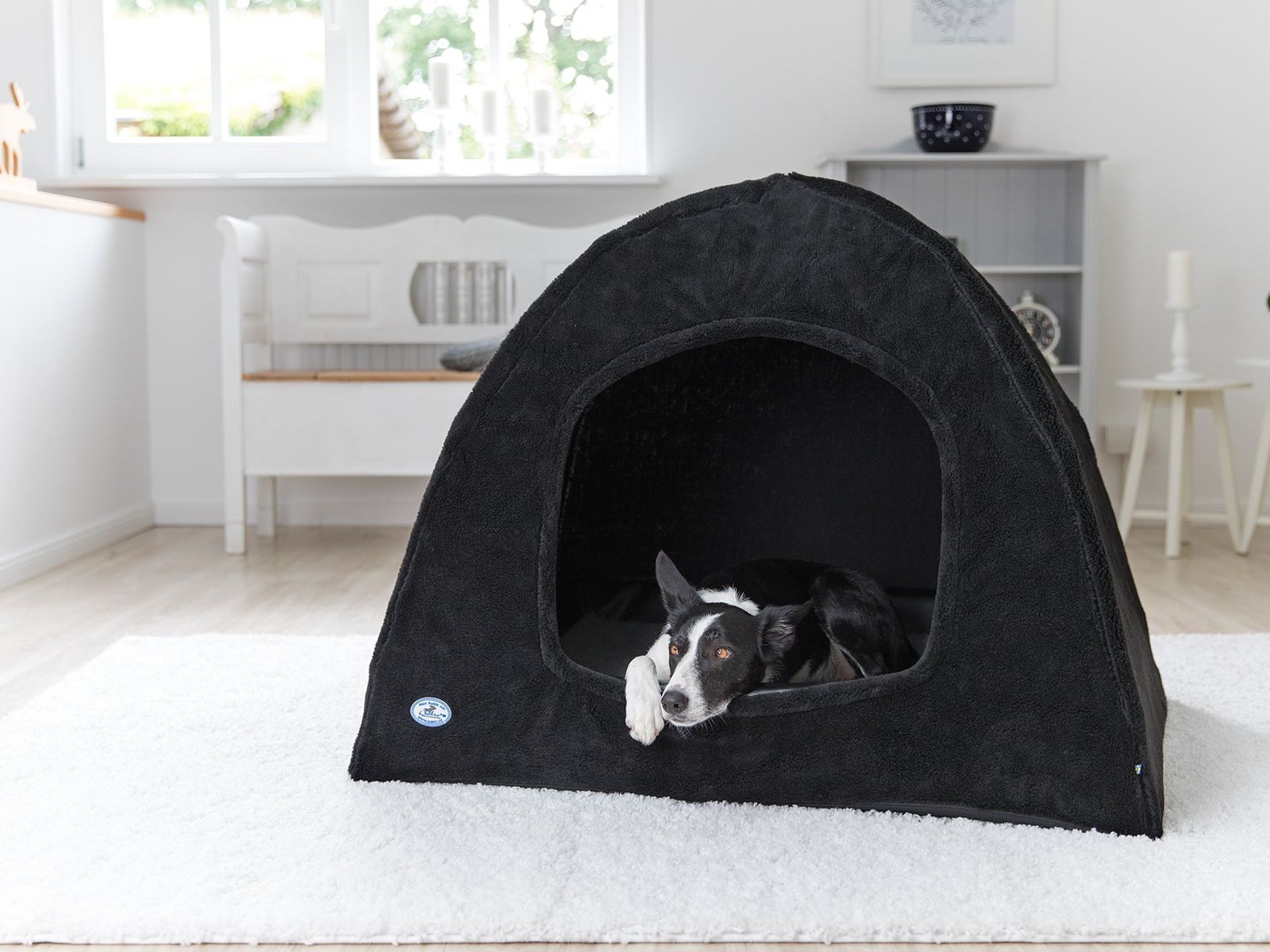 Dog cave for the KUDDE dog bed: Igloo Berber fleece