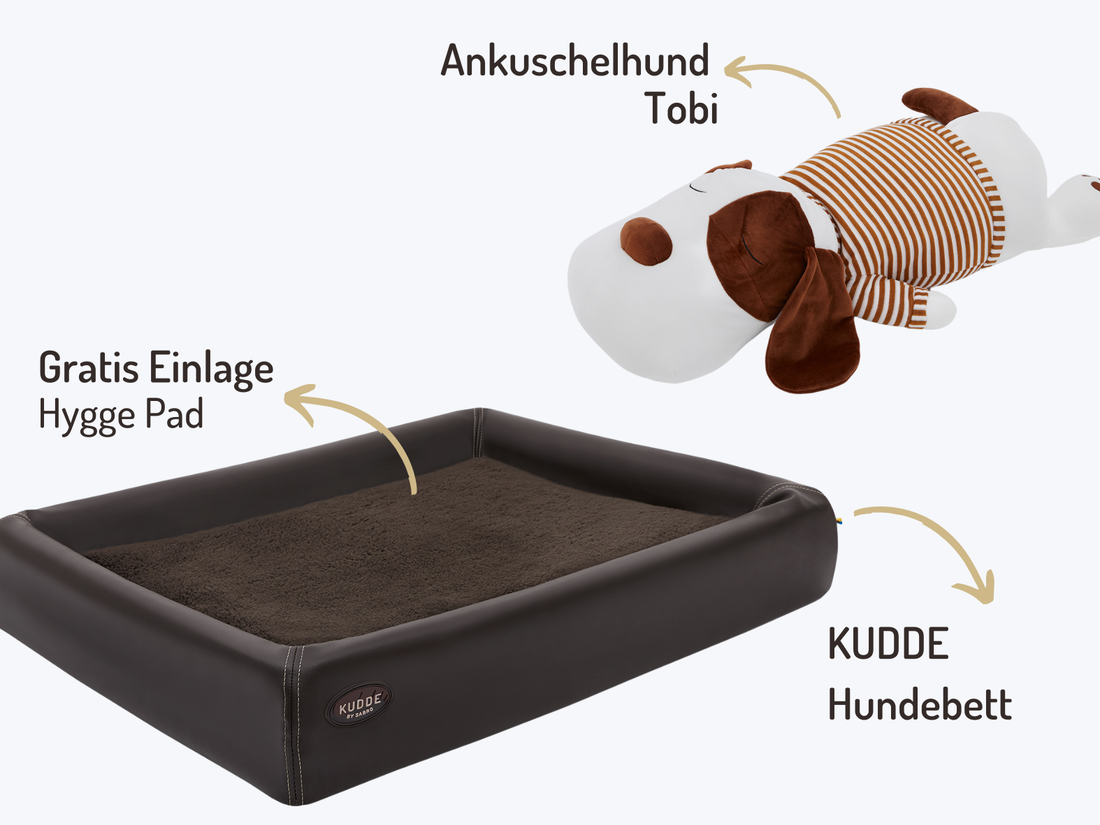 Buddy set | KUDDE dog bed + cuddly dog