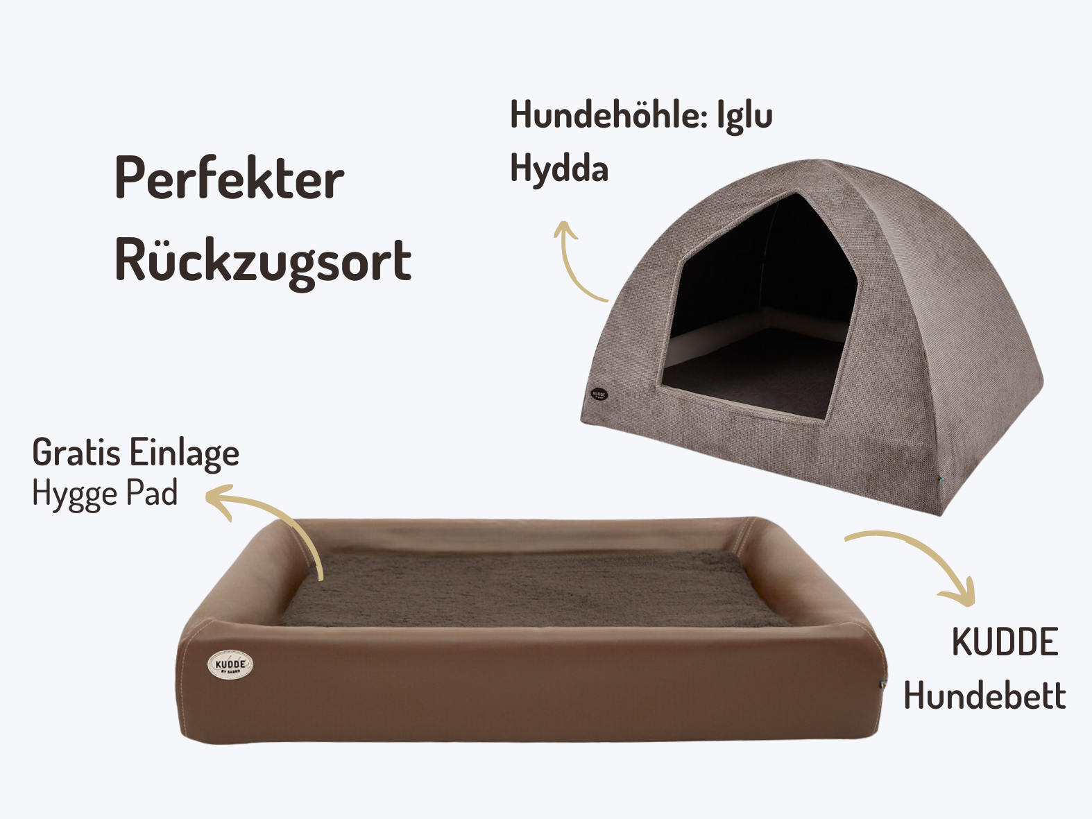 Dog cave bundle | KUDDE + Igloo Hydda