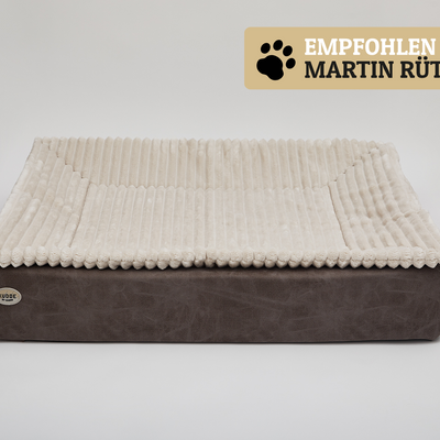 KUDDE vegan suede dog bed