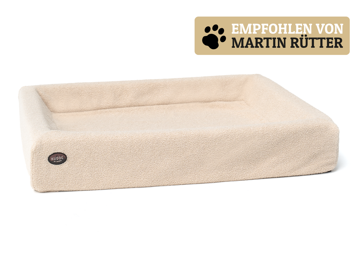 KUDDE Bouclé dog bed
