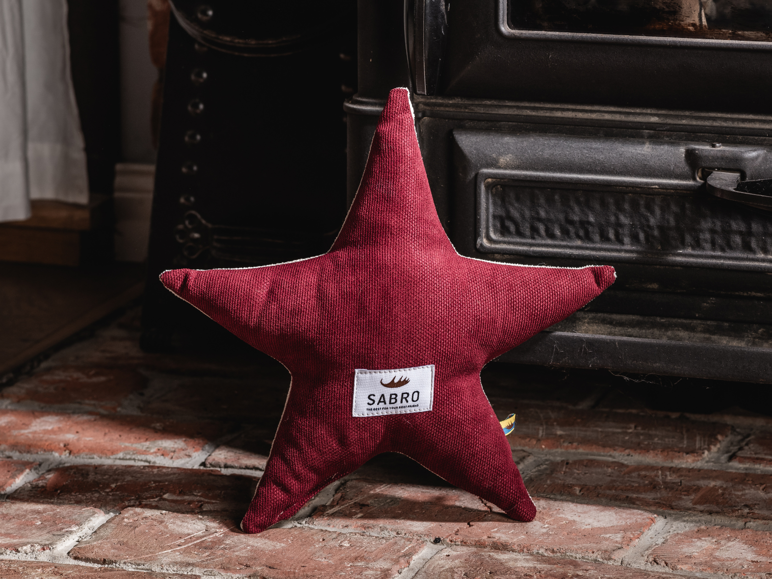 Cuddly cushion LYSA poinsettia